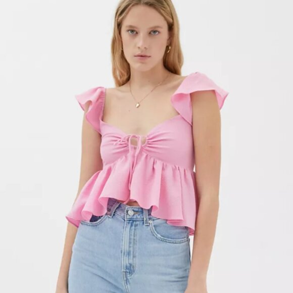 Urban Outfitters Tops - Urban Outfitters Sierra Keyhole Babydoll Blouse